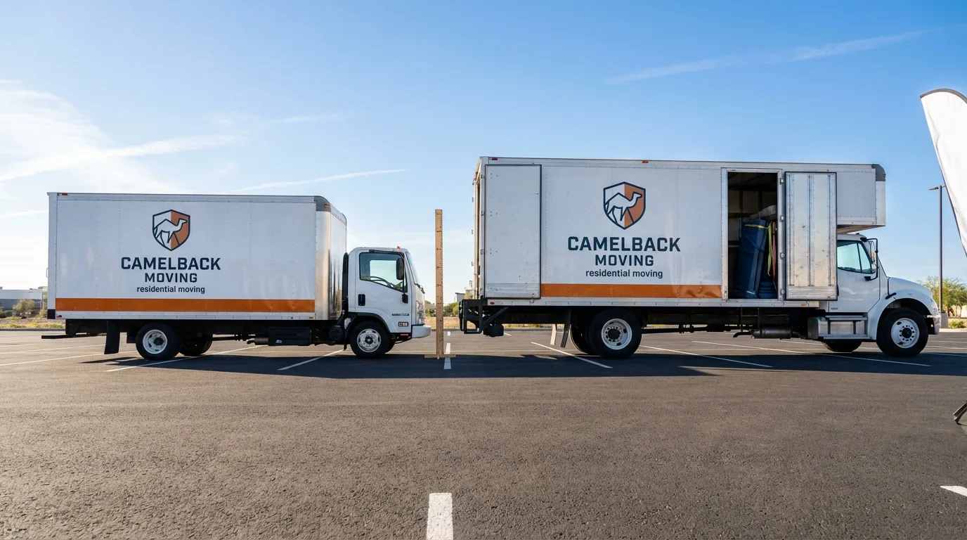 Moving truck size capacity guide in North Newton